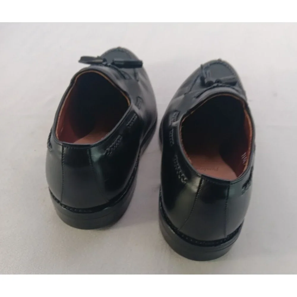Allen Edmonds Dress Shoes Mens 9 1/2 D Black Pembrooke Classic Tassel Loafer